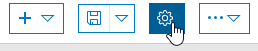 Dashboard settings button Dashboard settings button